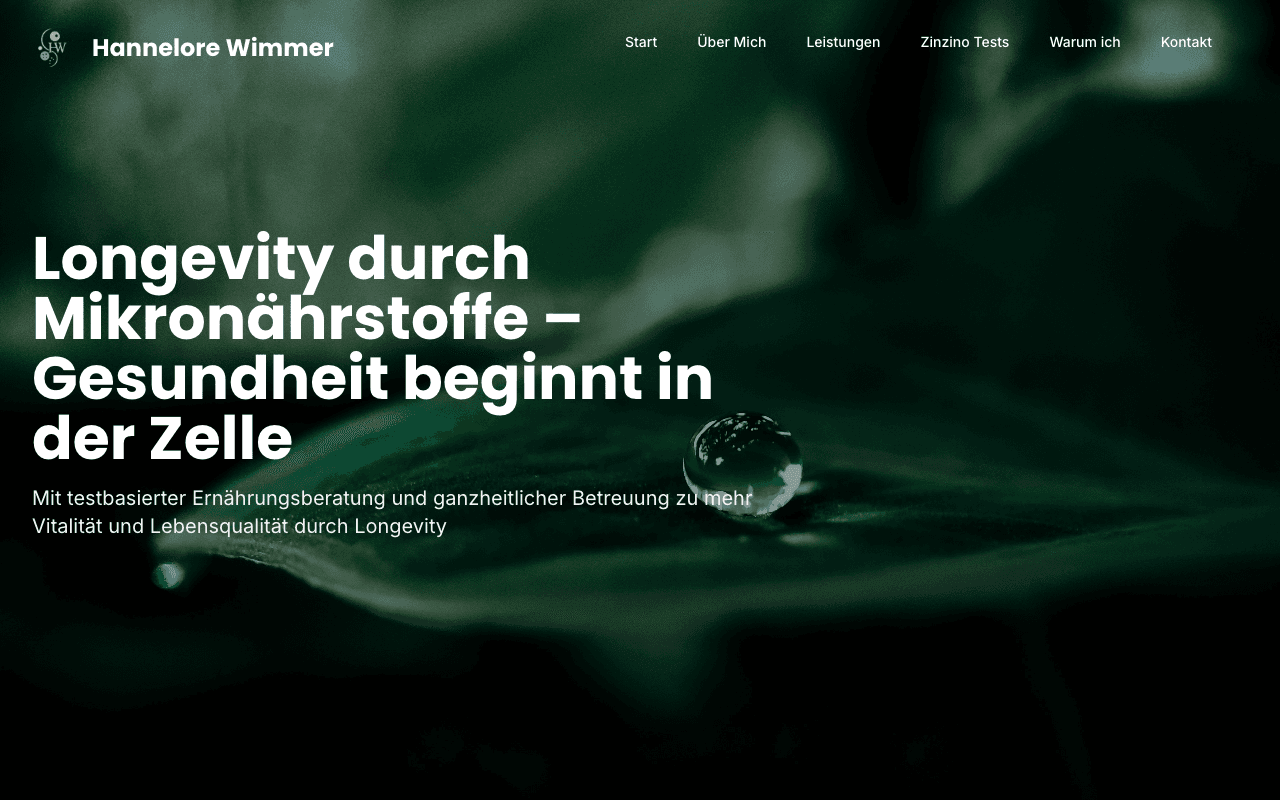 Screenshot von hannelorewimmer.at